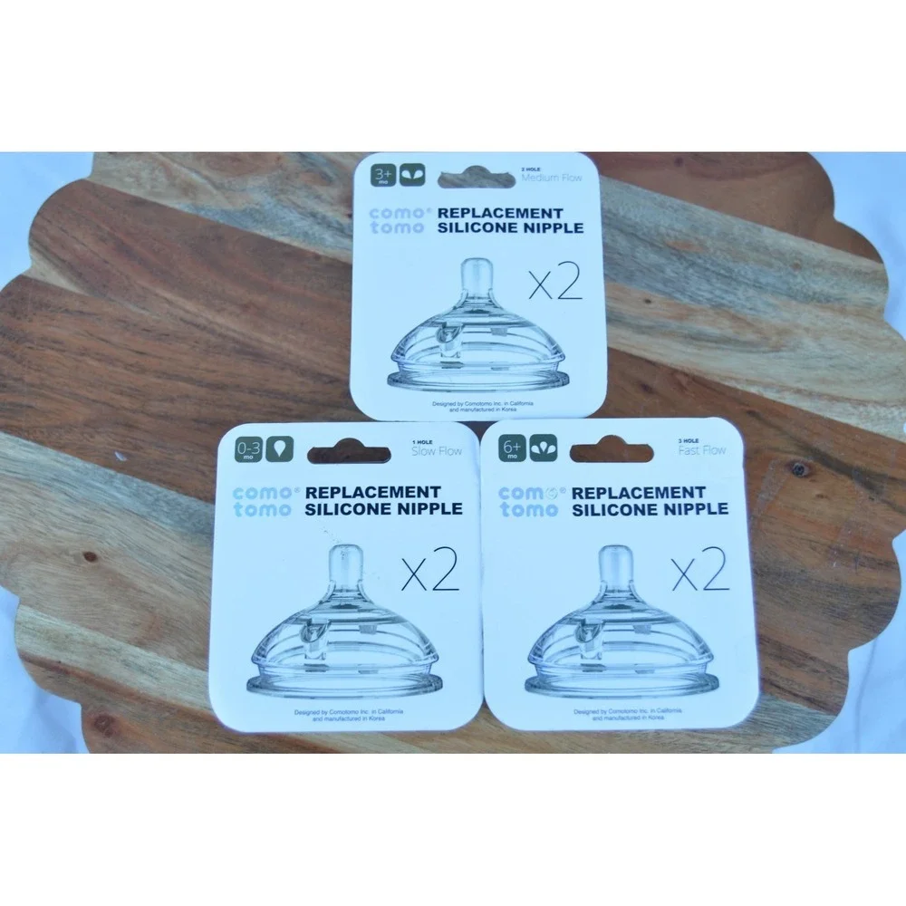 Baby Replacement Nipples - Set of 3 with 2 Nipples Inside Each